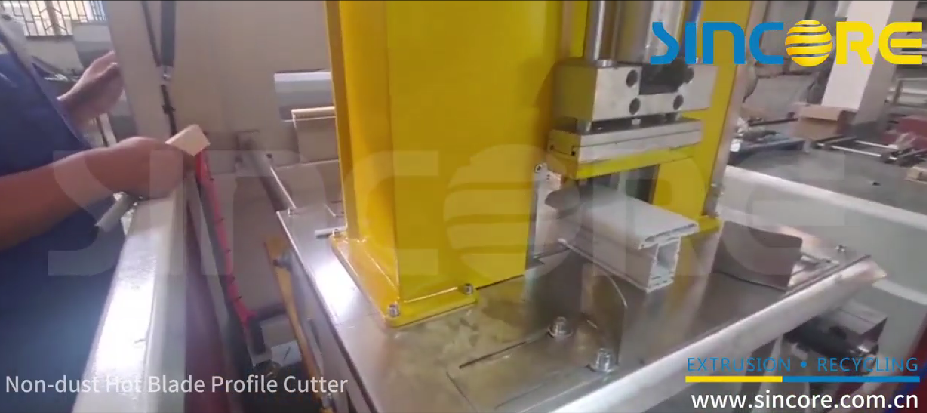无尘热刀片型材切割机 PVC 用于窗型材