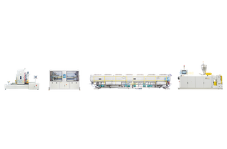 PVC单出口管材挤出生产线 