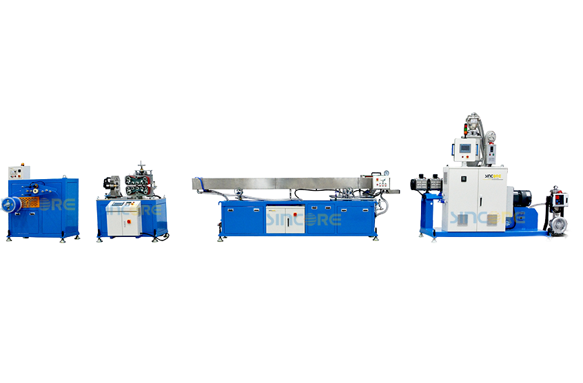 1”-3“ 钢丝增强软PVC软管挤出生产线/软管/型材挤出生产线