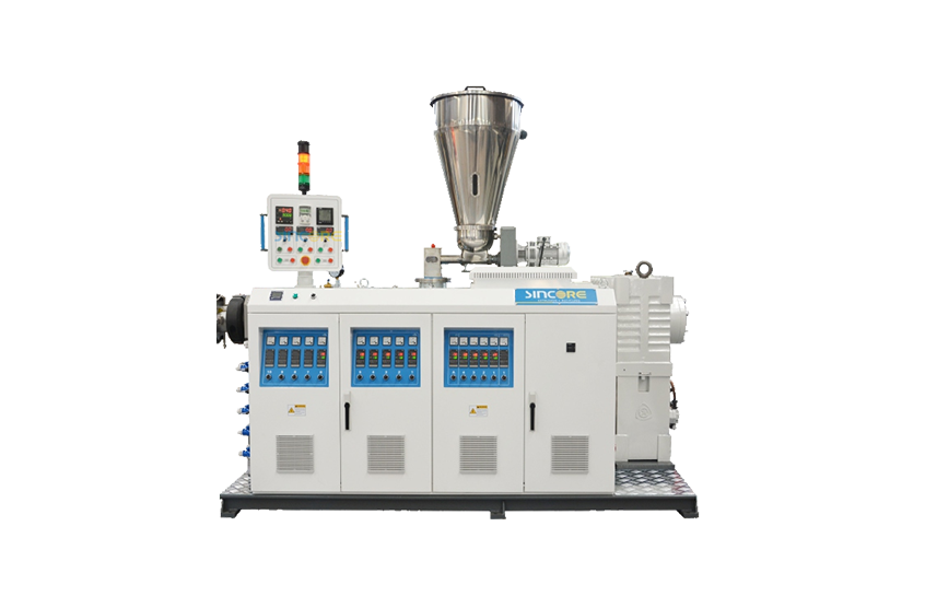 PVC双出口管材挤出生产线