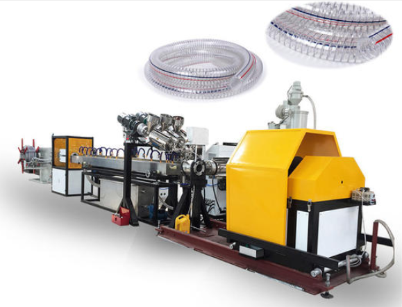 钢丝增强PVC软软管挤出生产线