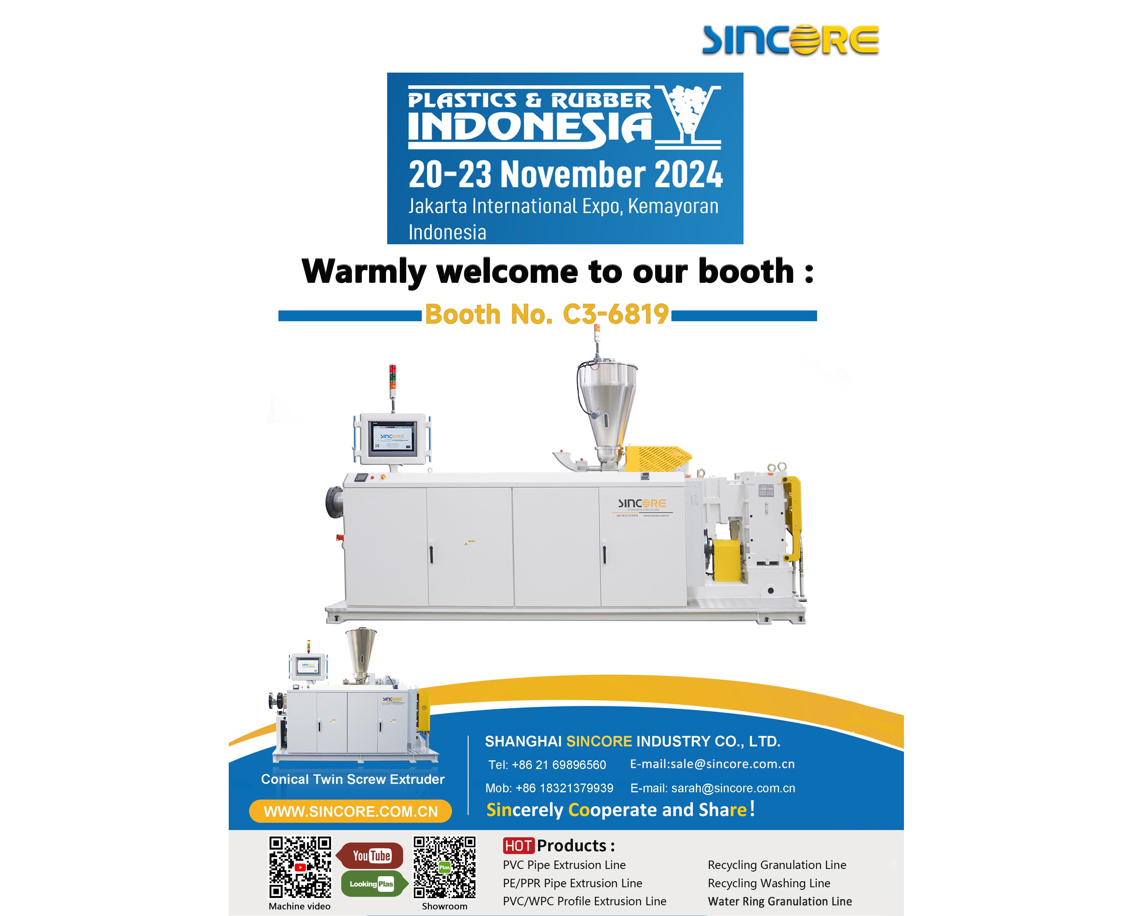热烈欢迎来到我们的展位：C3-6819 2024年印度尼西亚塑料橡胶展
